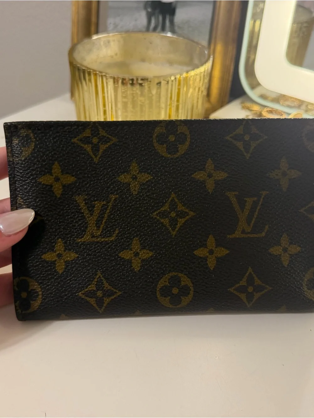 Louis Vuitton Monogram Canvas Card & Key Holder - Black & Gold Monogram
